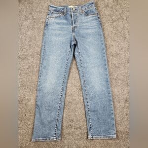 Levi's Jeans Womens Sz 26x27 Wedgie Straight Button Fly Medium Wash